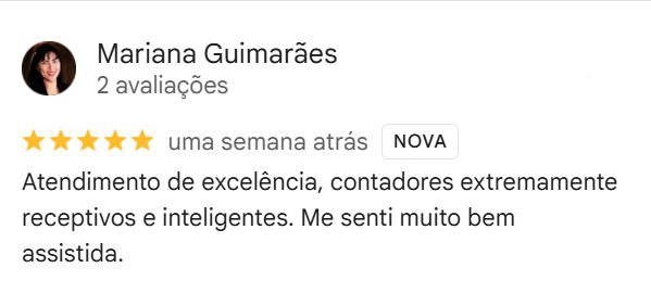 Avaliação real no Google Meu Negócio - Grupo Conceito Fiscal